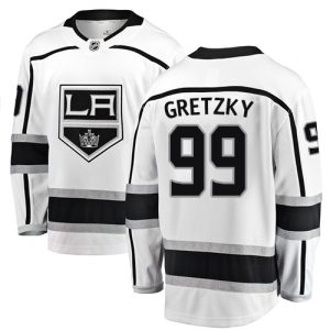 Herren Los Angeles Kings Eishockey Trikot Wayne Gretzky #99 Breakaway Weiß Fanatics Branded Auswärts